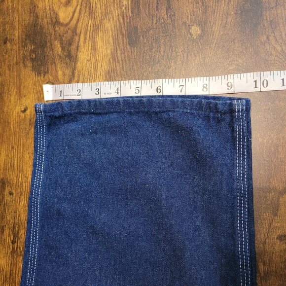 Lady Liberty Denim Bib Overalls 14 R Medium Dark Wash Cotton Country Western - Picture 10 of 10